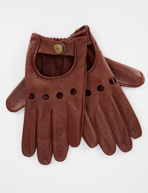 Delta leather driving gloves