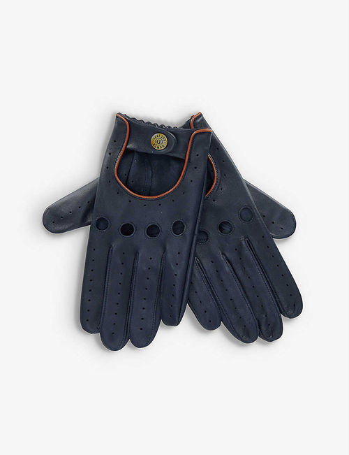 Delta leather driving gloves