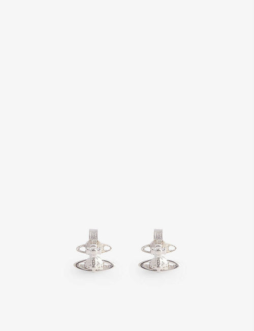 Lorelei brass stud earrings