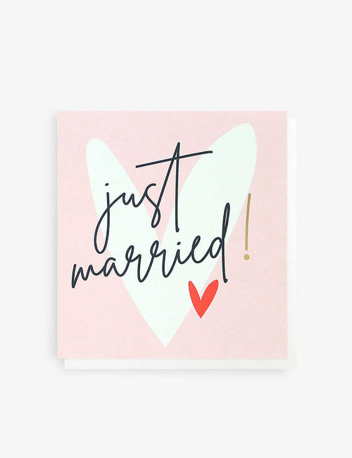 Just Married Hearts greetings...