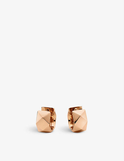 Geometrix 18ct rose-gold stud...