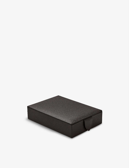 Panama leather jewellery box