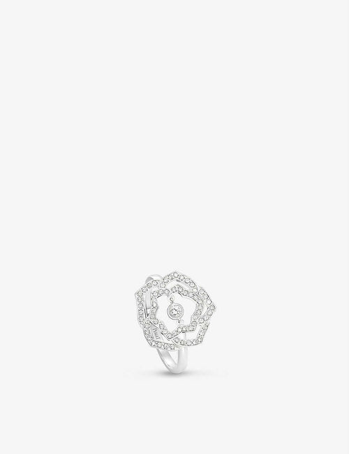 Rose 18ct white-gold and...