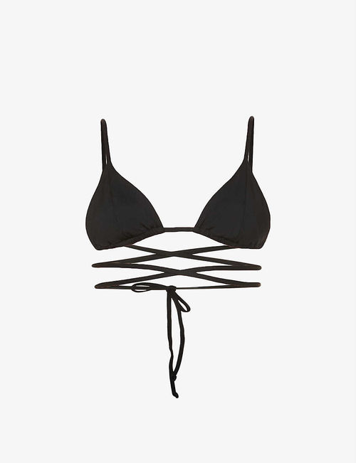 Cooper self-tie bikini top