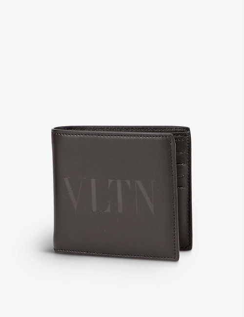 VLTN logo-print leather wallet