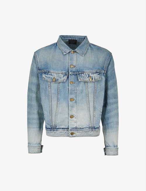 Faded denim jacket