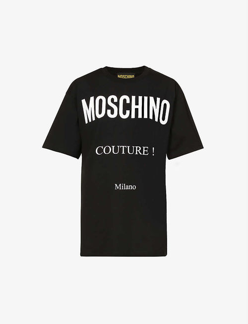 Couture-logo cotton-jersey...