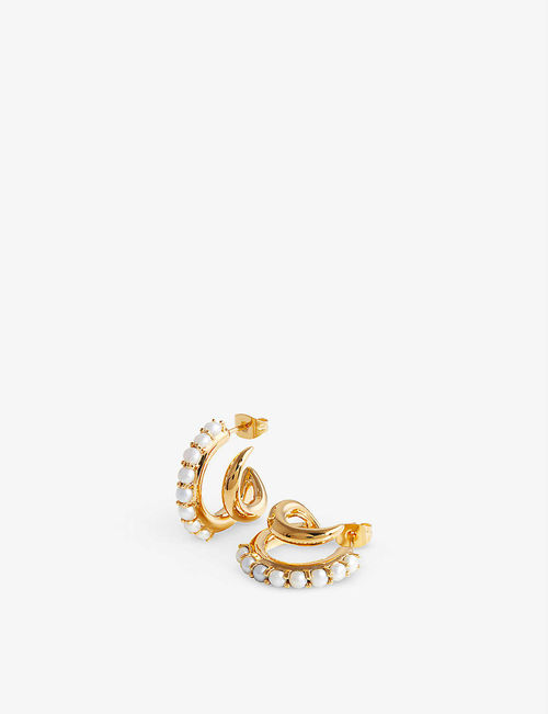 Claw Studded 18ct yellow...