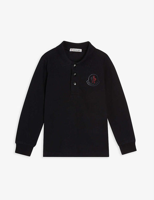 Logo-embroidered cotton polo...