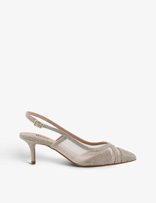 Diana slingback mesh-panel...