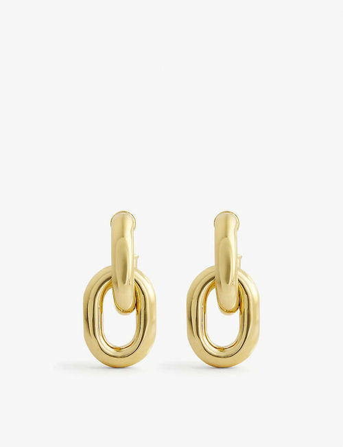 Link yellow gold-tone brass...