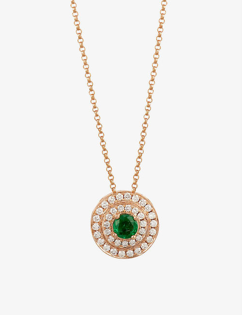 Alice 18ct rose gold, emerald...