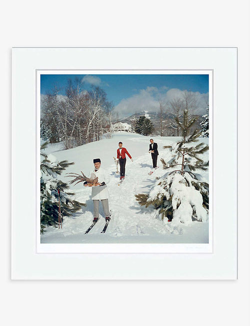 Slim Aarons Skiing Waiters...