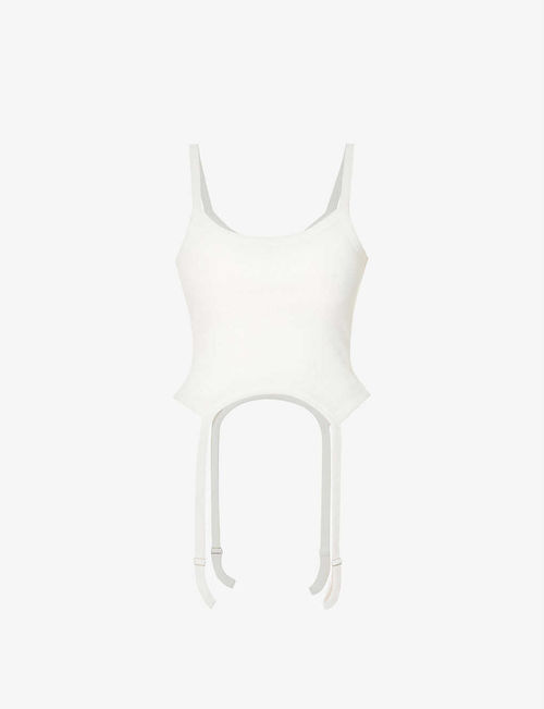 Suspenders cotton-jersey tank...