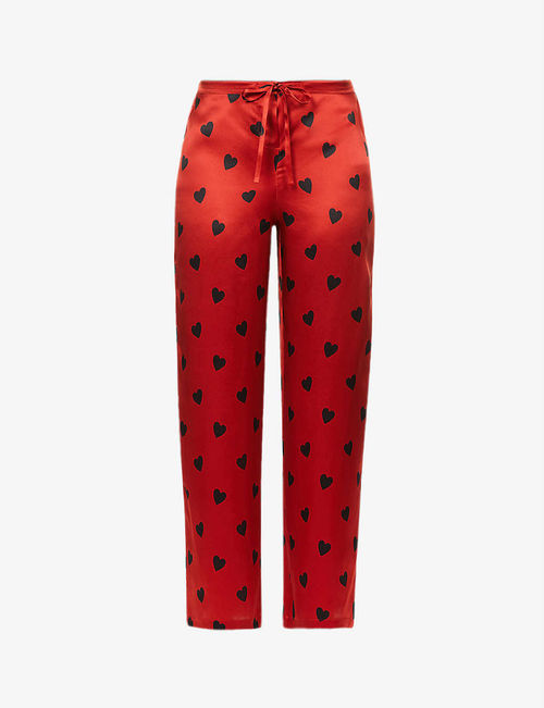 Hart heart-print silk pyjama...