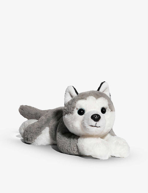 Lying Husky soft toy 38cm