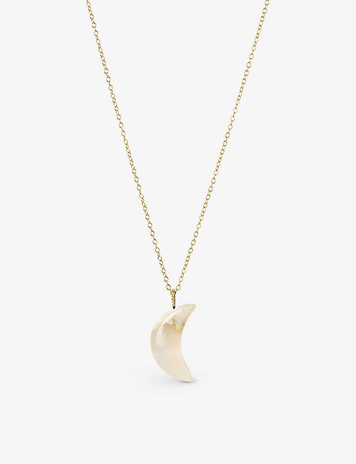 Iqra Moon 18ct yellow-gold...