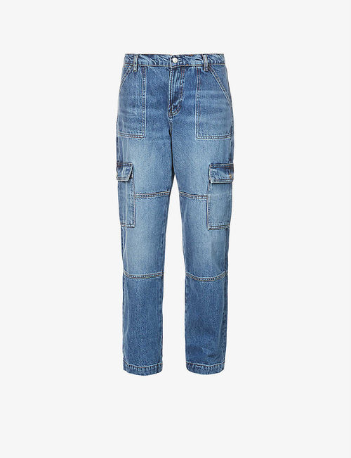 McKenna organic-denim cargo...