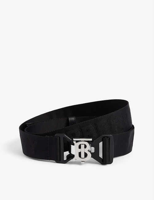 TB Monogram leather belt