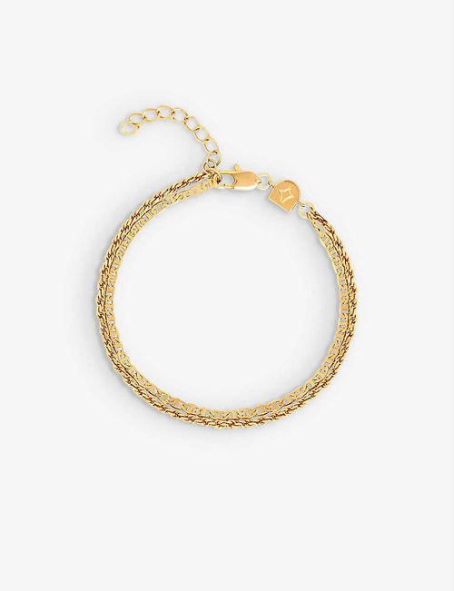 Duo Chain 18ct yellow...