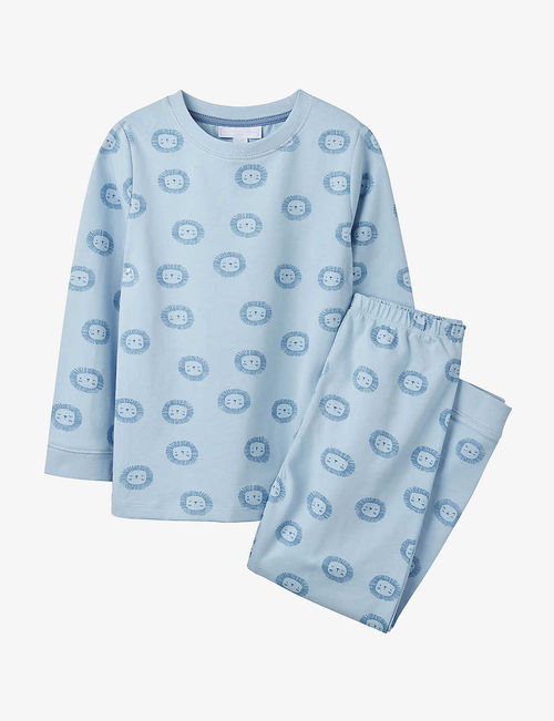 Lion-print cotton pyjama set...