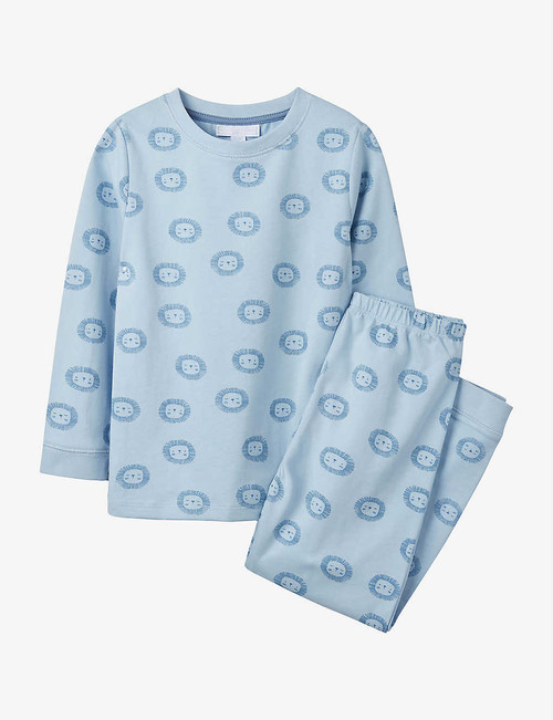 Lion-print cotton pyjama set...