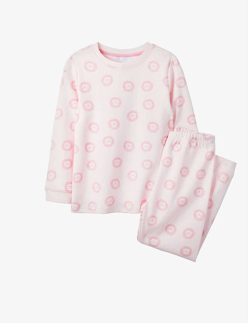 Lion-print cotton pyjama set...