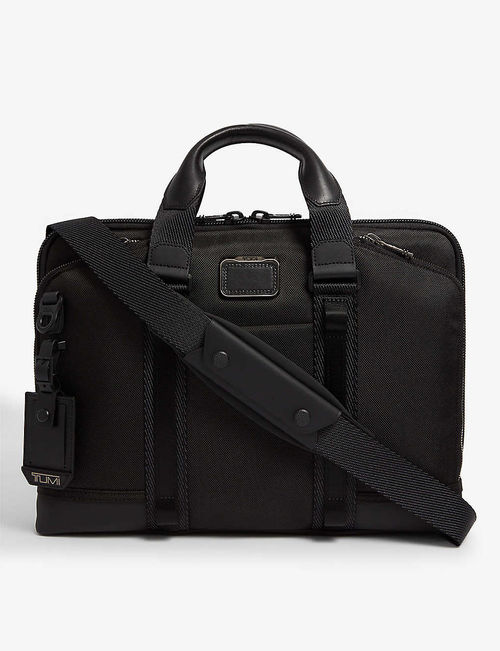 Aviano slim woven briefcase