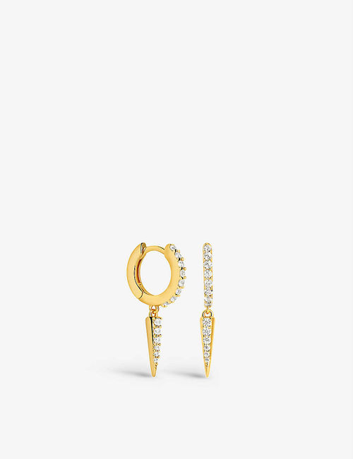 Spike 18ct yellow gold-plated...