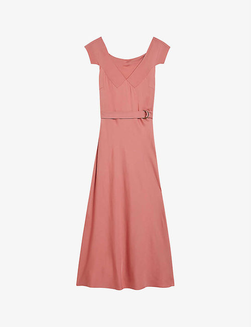 Noemi V-neck woven maxi dress