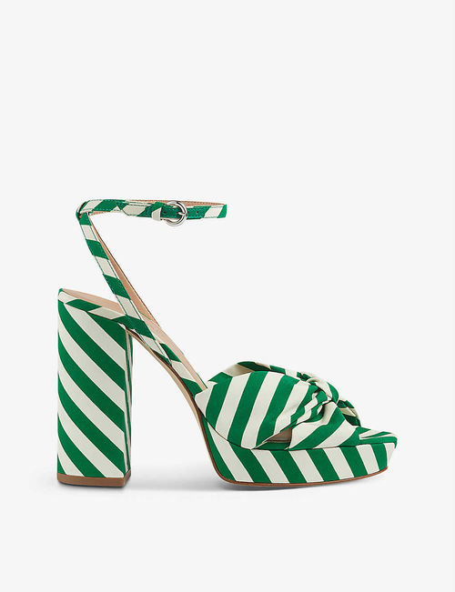 Amanda striped woven platform...