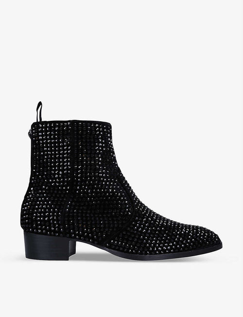 Gin studded suede ankle boots