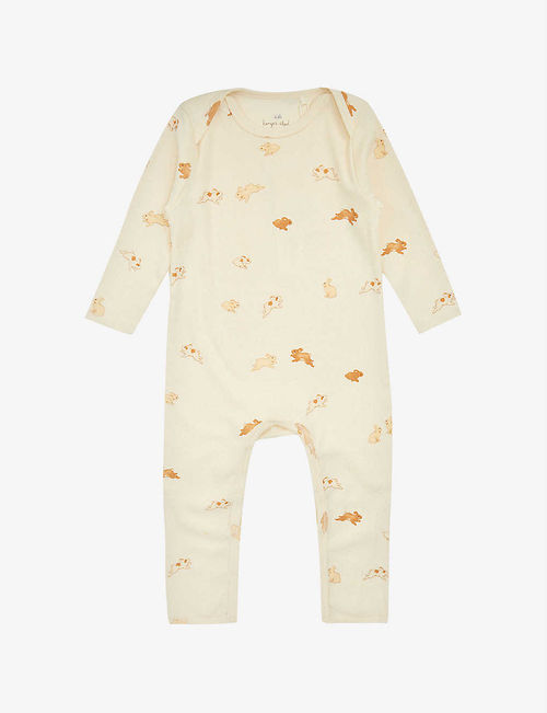 Bunny-print organic-cotton...