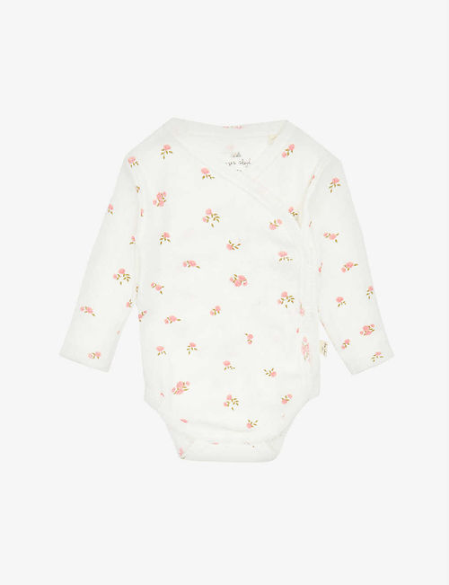 Floral-print organic-cotton...