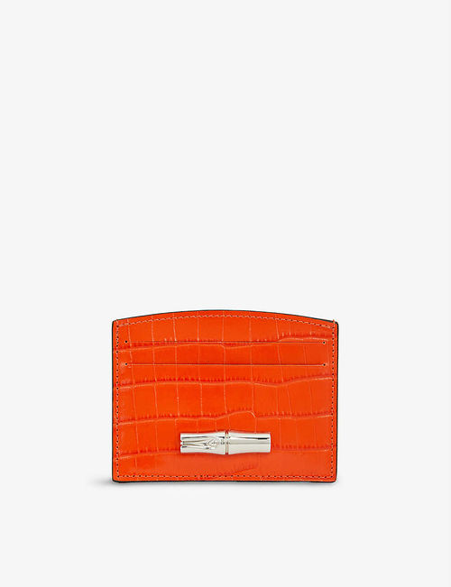 Roseau croc-embossed woven...