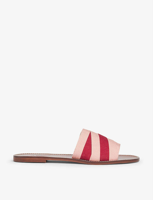 Winnie striped woven sandals