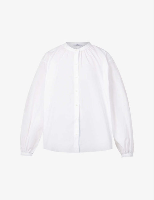 Relaxed-fit cotton-poplin...