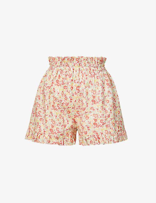 Minnie floral-embroidered...