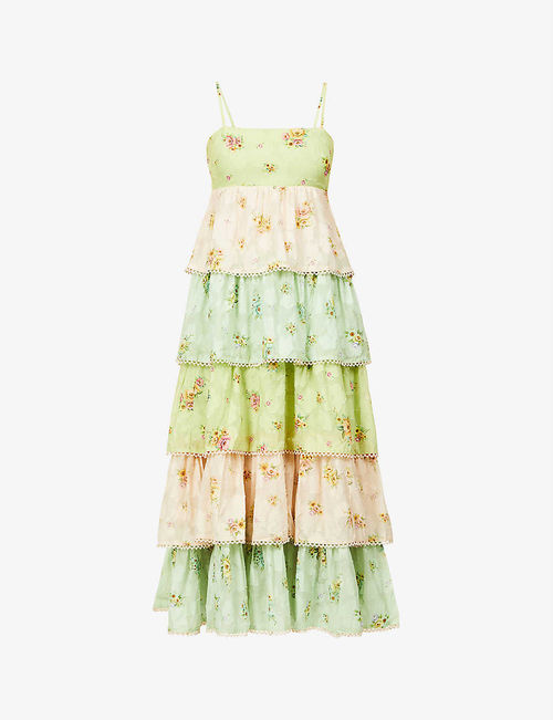 Clementine printed tiered...