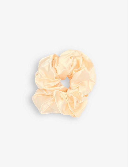 Oversized silk-satin scrunchie