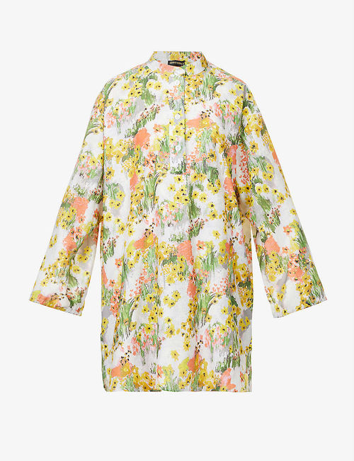 Neva floral-print woven mini...