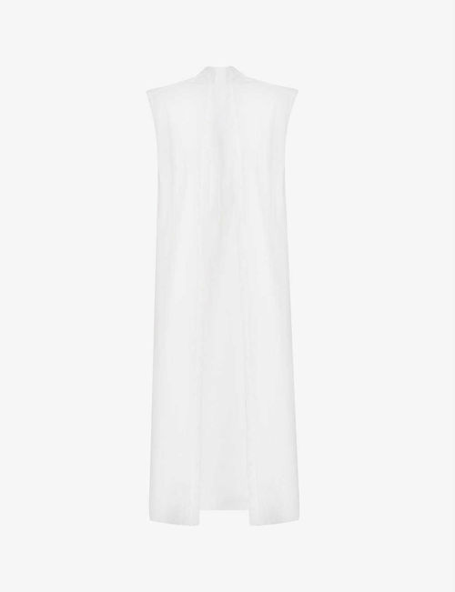 Asymmetric sleeveless...