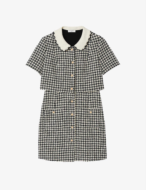 Faustina houndstooth cotton...