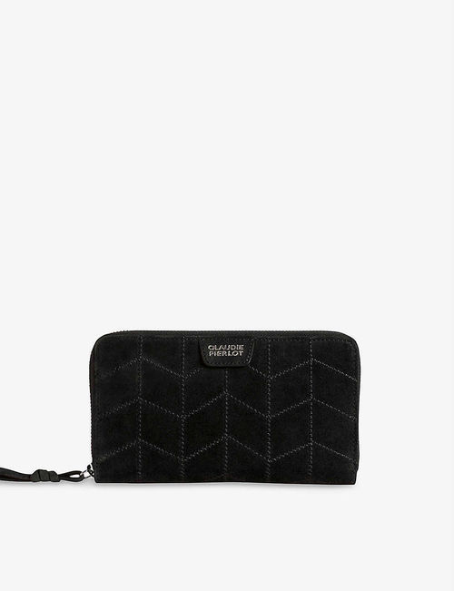 Angie quilted suede wallet