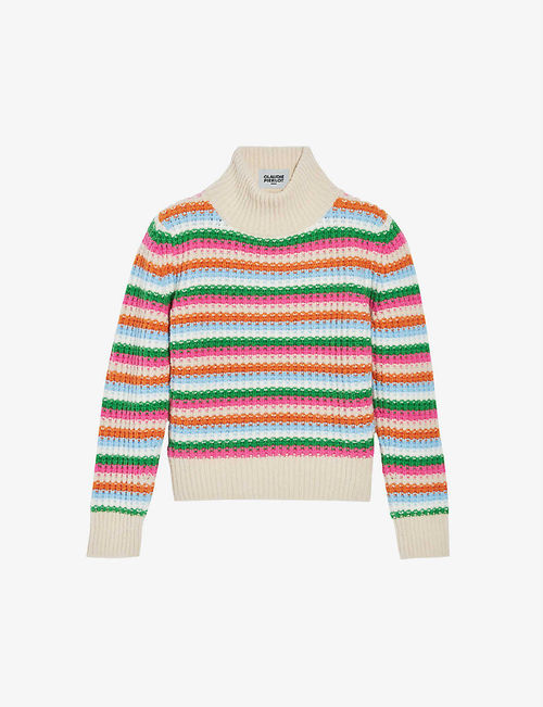 Monoel striped woven jumper