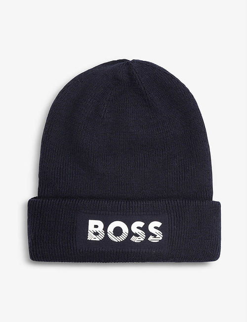 Logo knitted beanie hat 2-4...