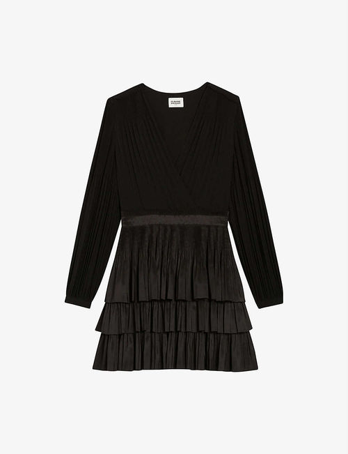 Romance pleated woven mini...