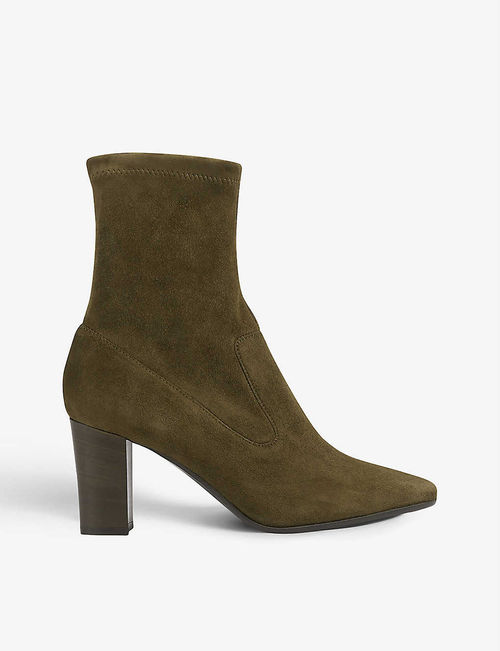 Alice stretch-suede ankle...