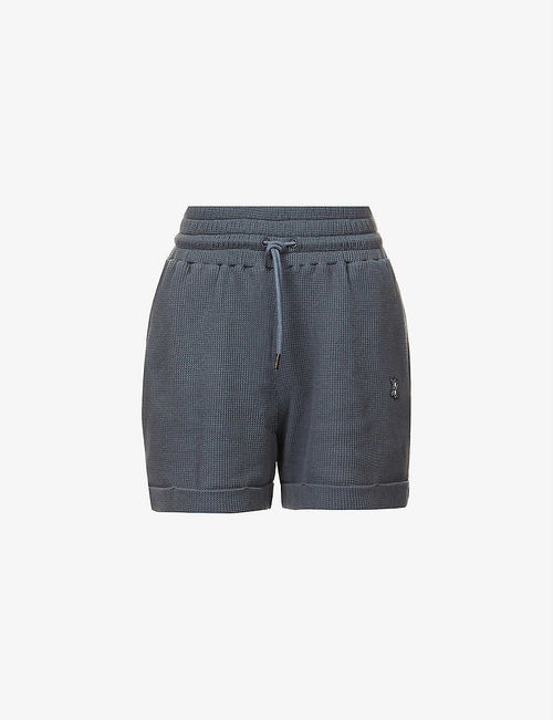 Rewa waffle cotton-knit shorts