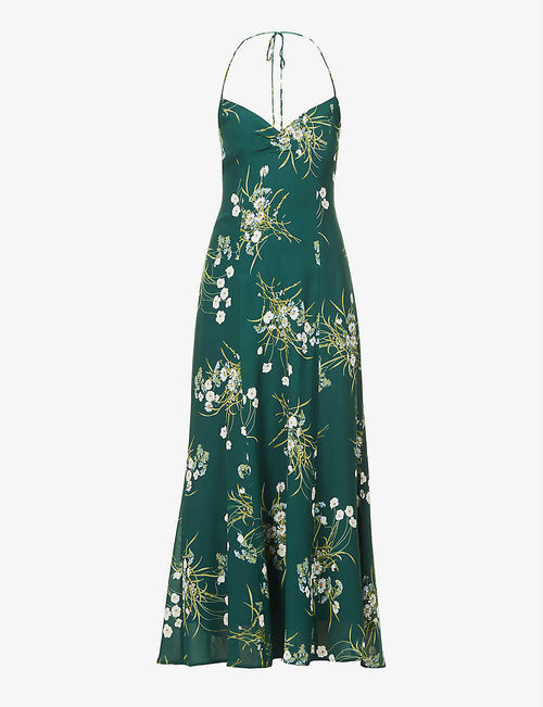 Tova floral-print crepe midi...